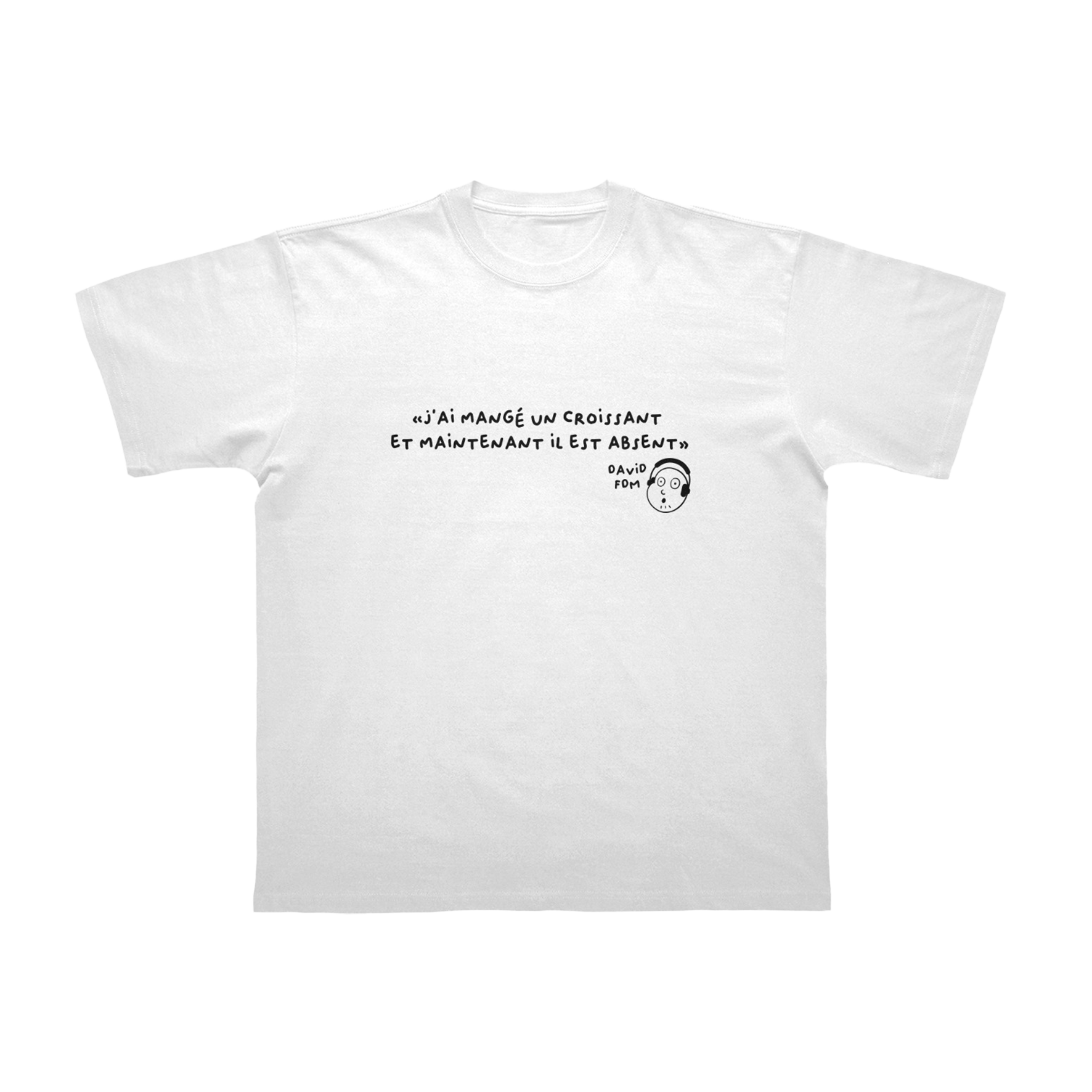 T-SHIRT "J'AI MANGÉ UN CROISSANT"