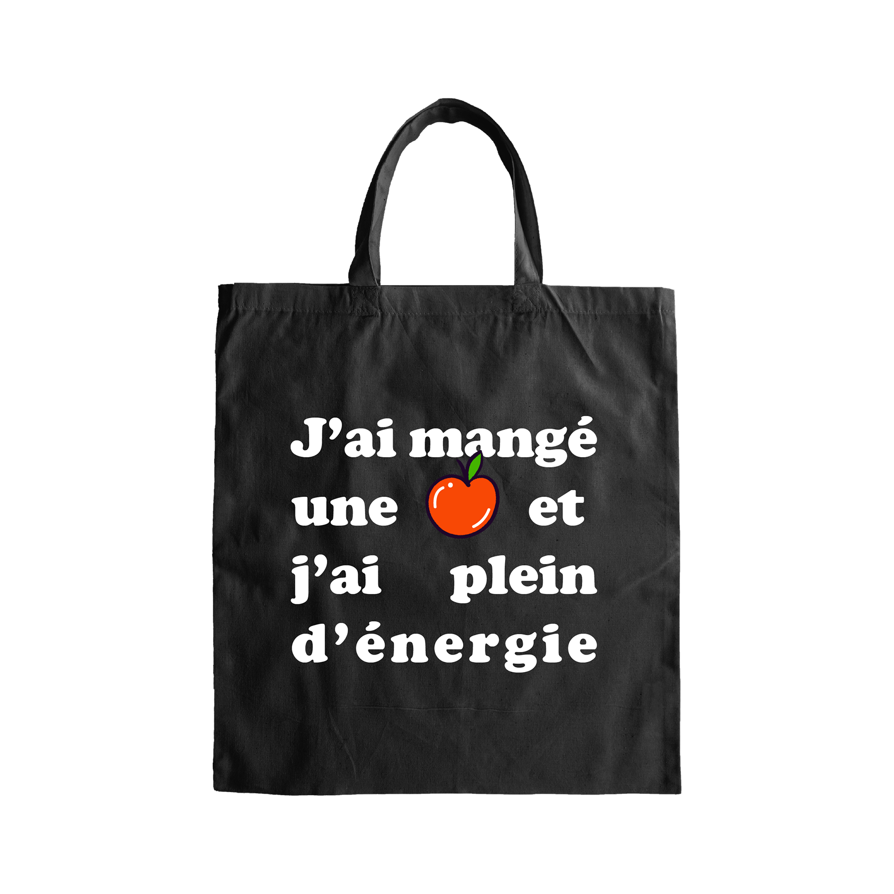 TOTEBAG "J'AI MANGÉ UNE POMME"